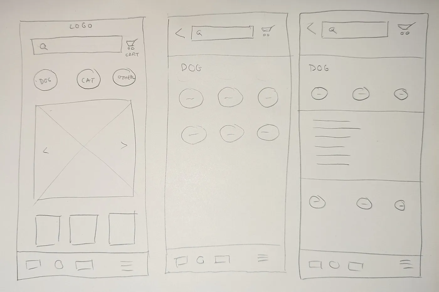 paper wireframes